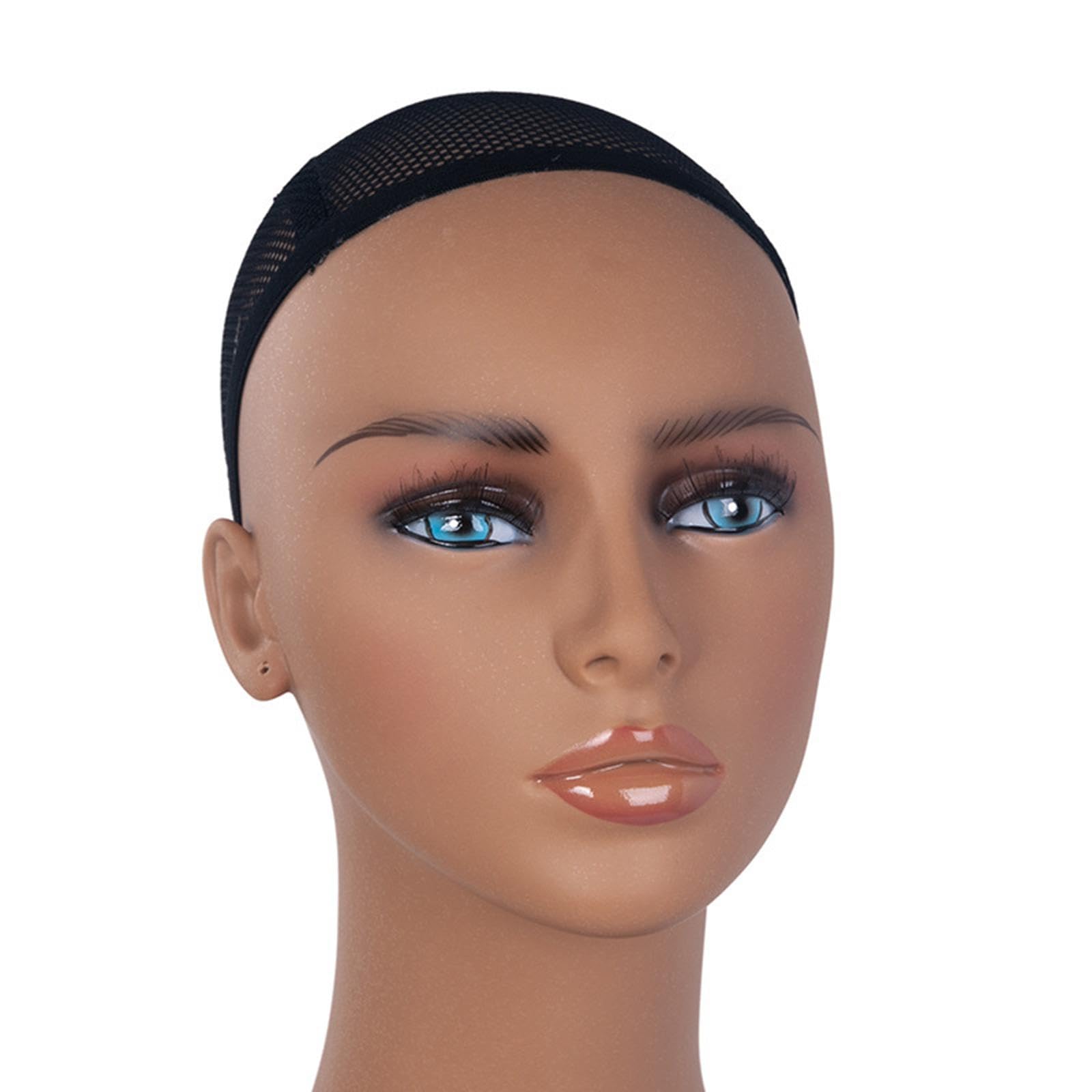 Ysyqkn Realistic Mannequin Head, Manikin Head Bust, Multipurpose Jewelry Display Head, Wig Display Stand for Earrings, Eyeglasses