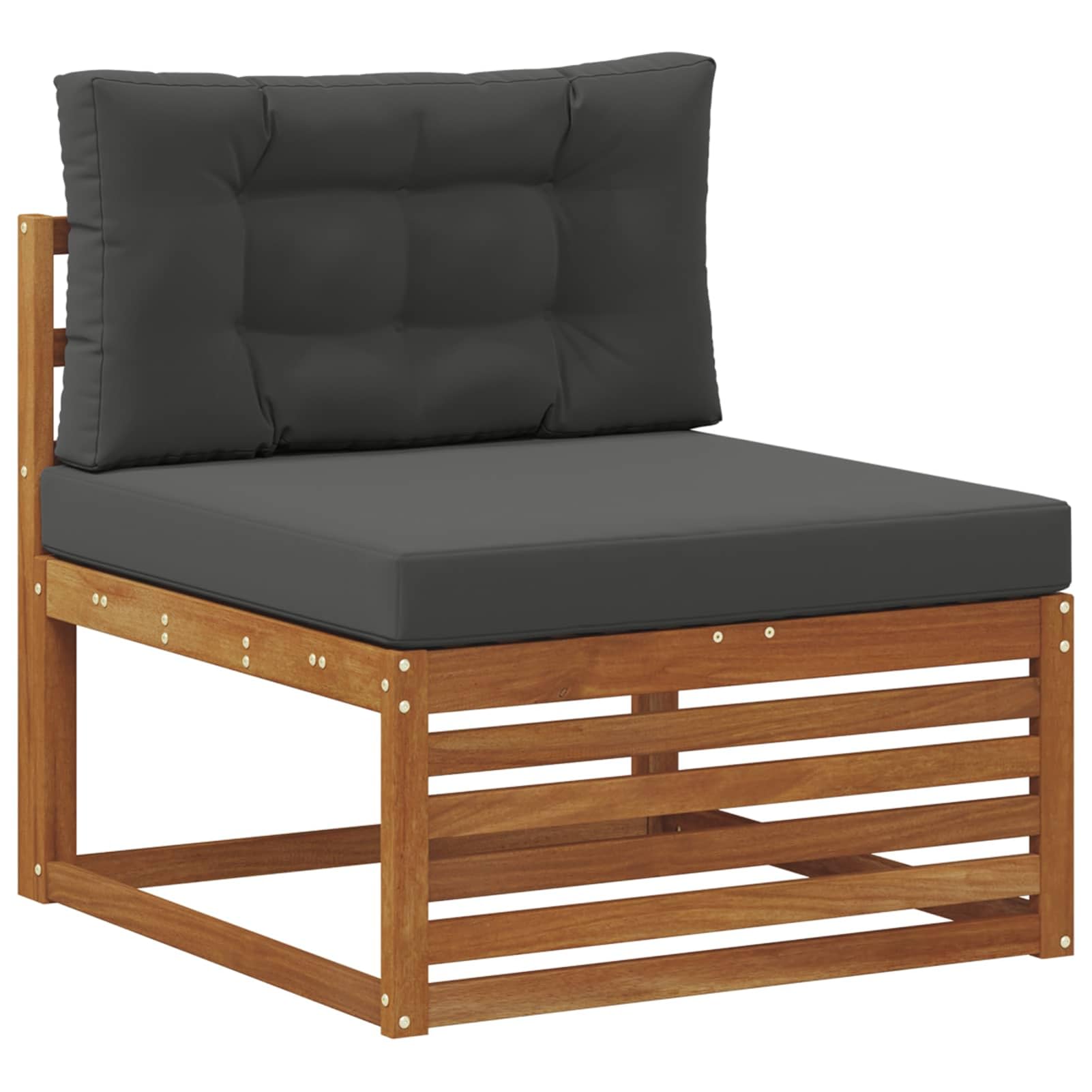 Outdoor Möbelset aus massivem Akazienholz, wetterbeständig, modulares Design für Garten, Terrasse und Balkon 3383080
