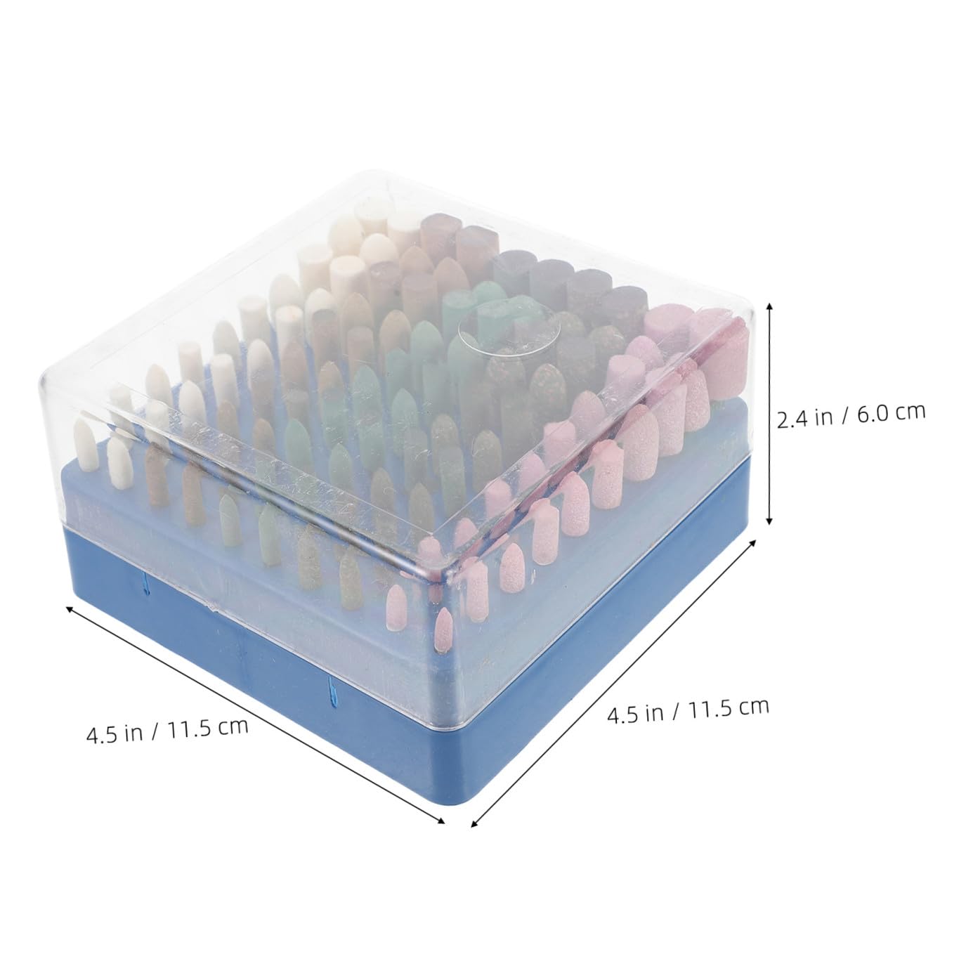 Gatuida Set di Punte per Lucidatura e Smerigliatura per Utensile Rotativo, 100 Pezzi, Lana, Gomma e Acciaio, Compatto e Leggero per Officina e Casa