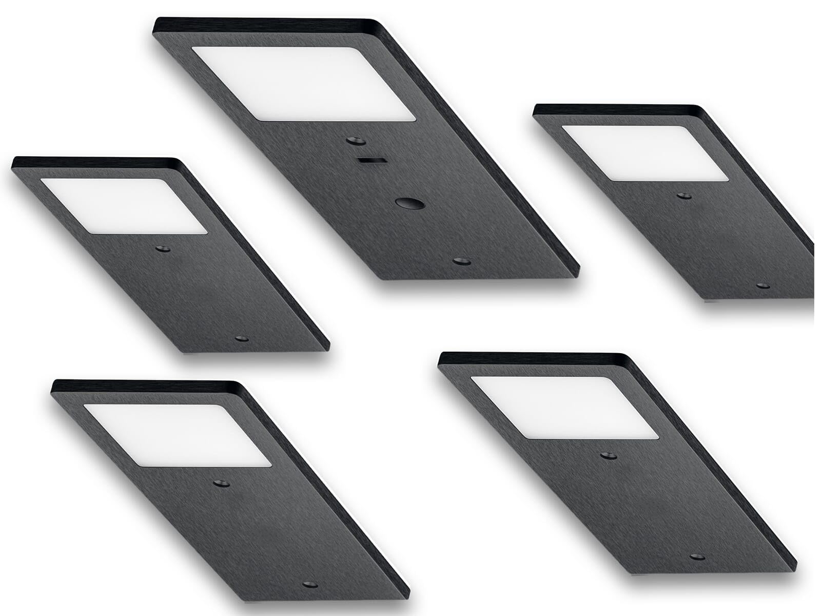 HÄFELE - 833.77.451 Unterbauleuchte Loox5 LED 3100 Schwarz 5-er Set