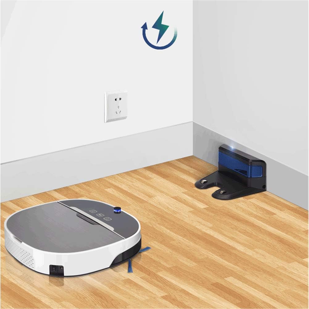 Robot Vacuum Cleaner High Suction, Self-Charging Robotic Vacuum Cleaner, App Connect, Auto Sweeper with Drop Sensor, for Pet Hair, Carpet and Hard Floors