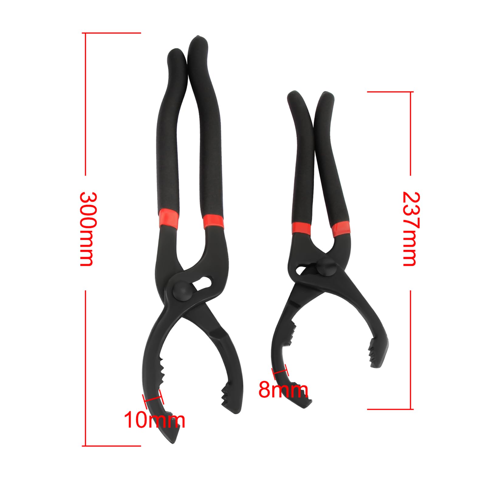 Clé A Filtre à Huile Pinces à Filtre à Huile GLARKS - Lot De 2 (25.4cm Et 30.5cm) Clé Filtre à Huile