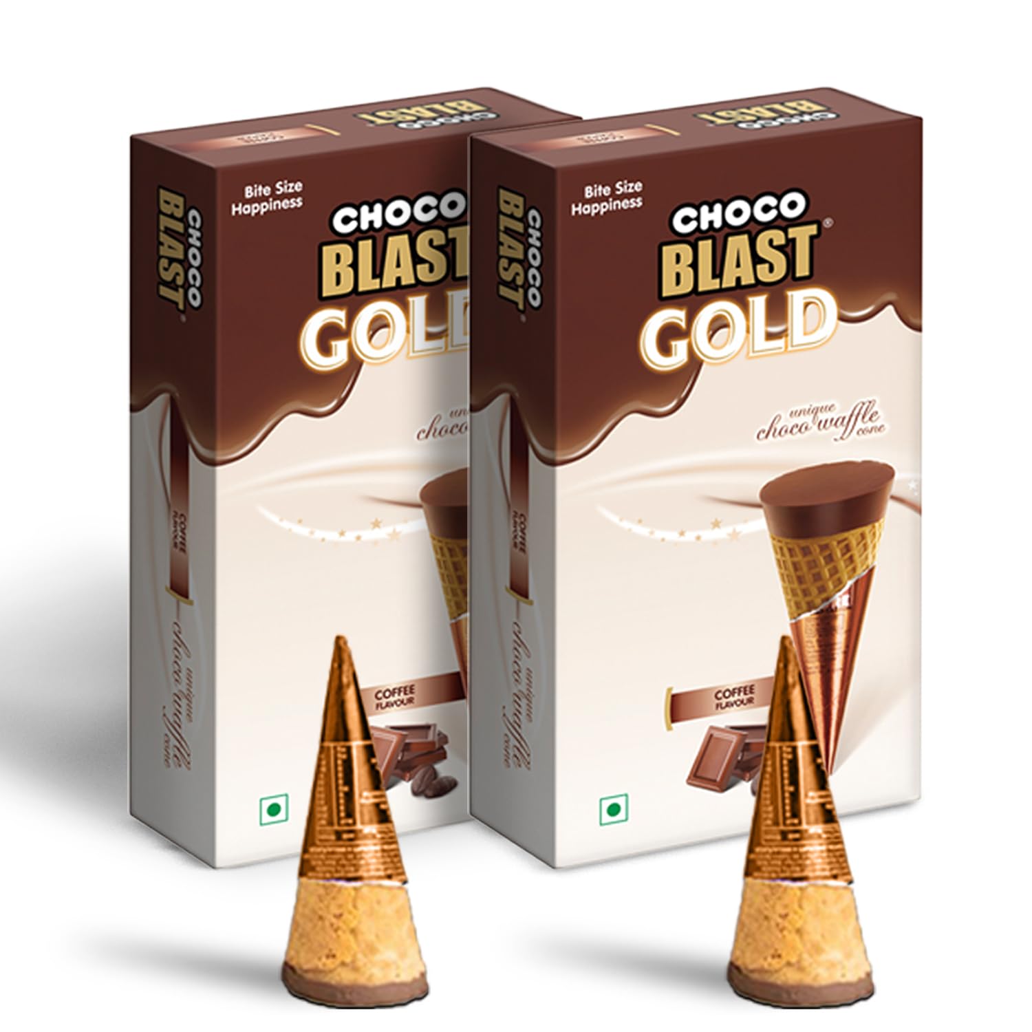 Pure Temptation® Gold Chocoblast Chocolate Gift Box 20 PCs (Coffee) - Flavoured Choco Filled Waffle Cone Snack - Premium Chocolate Pack - Chocolate Candy Gift Box - Chocolates Friend Pack of 2 (B0CBMX6CTT) Amazon Price History, Amazon Price Tracker