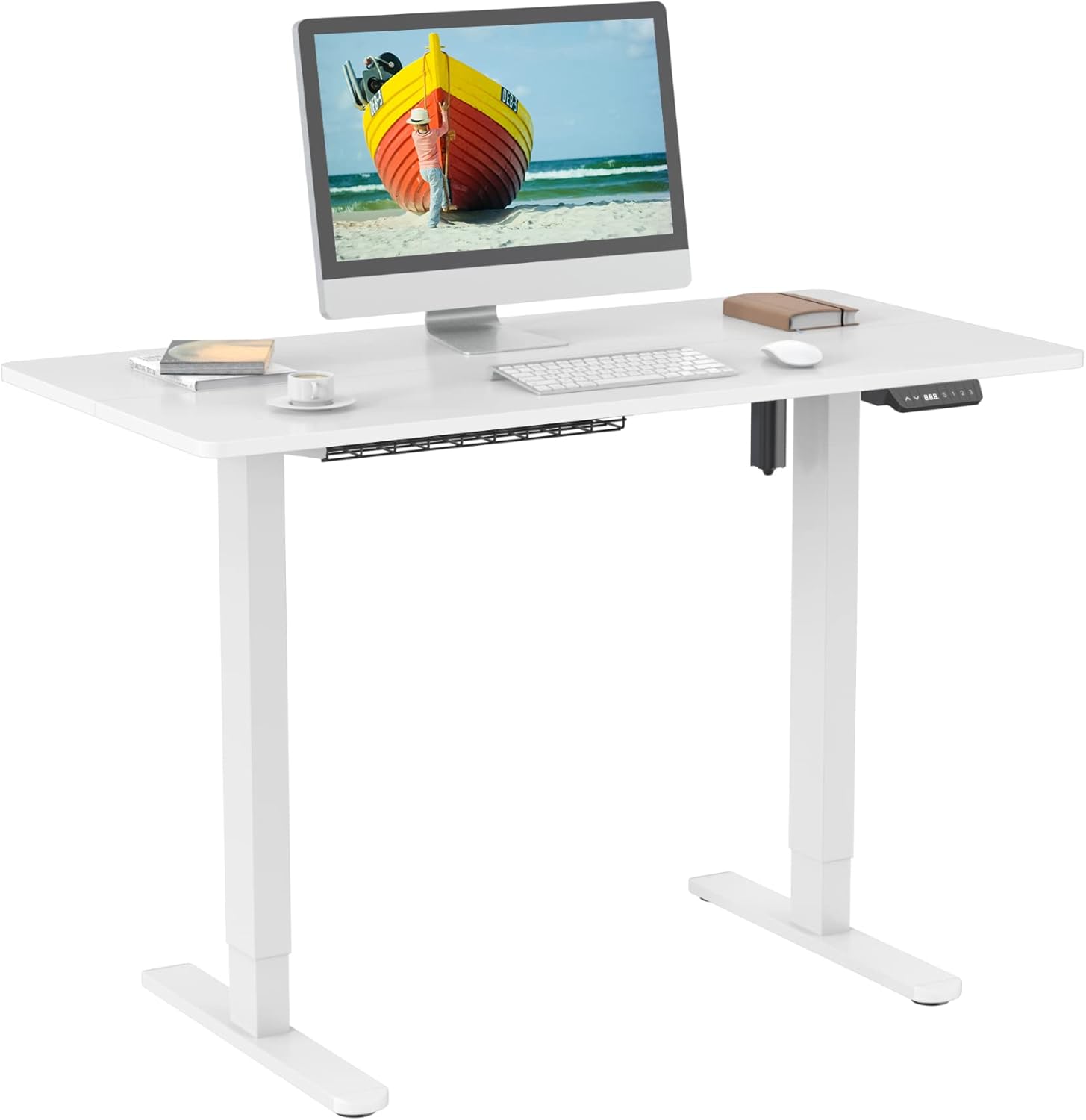 SHOPPINGALL Single Motor Height Adjustable Electric Sit to Standing