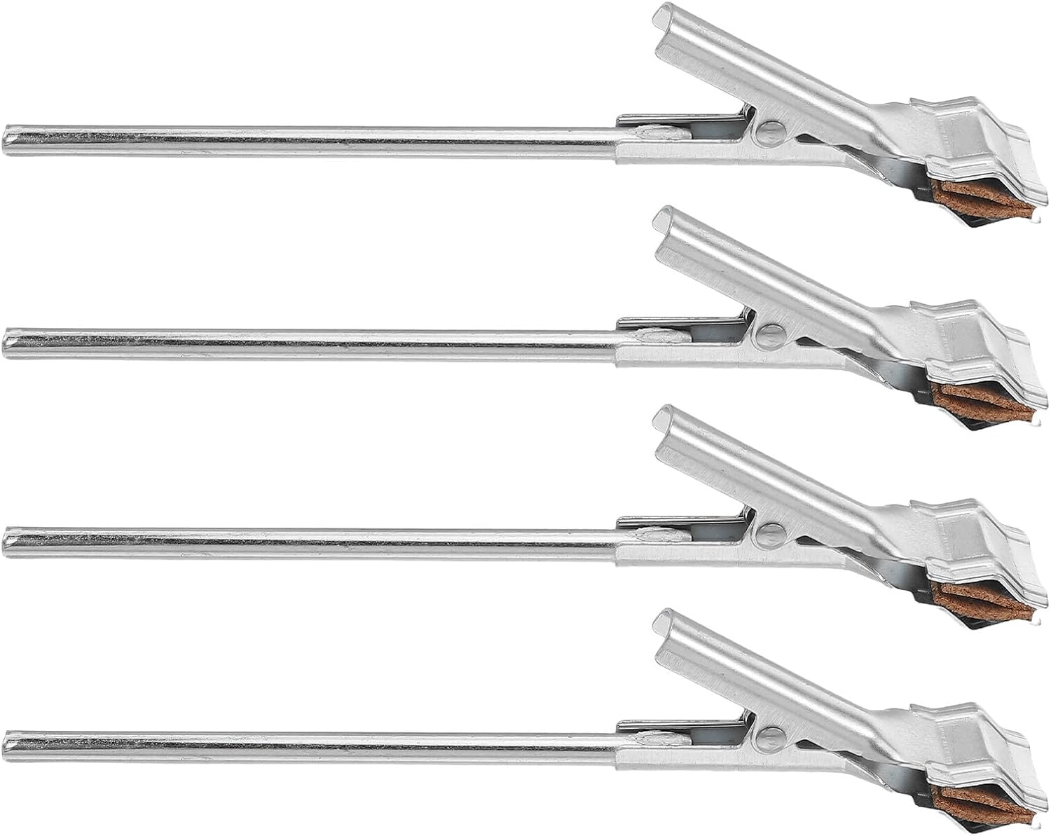 4 Pcs Iron Test Tube Clamps Laboratory Fixed Clamp Set for Beaker and Flask Support Chemistry Lab Equipment Supplies for School Use