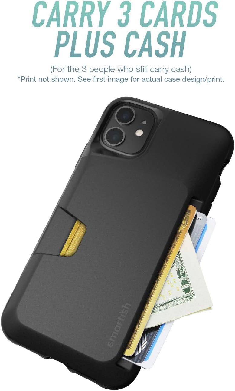 Smartish - Plum Perfect - iPhone 11 Wallet Case - Wallet Slayer Vol. 1 [Slim + Protective] Credit Card Holder - Drop Tested Hidden Card Slot Cover Compatible with Apple iPhone 11