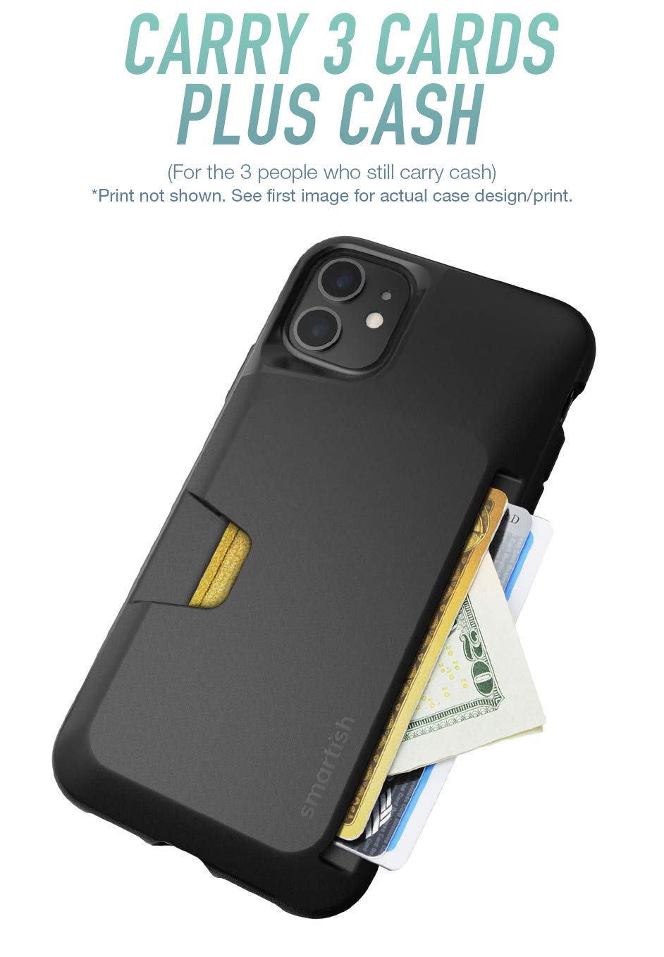Funda Cartera Con Tapa Para IPhone 11 | Cuero PU Gris Oscuro | Ranuras Tarjetas Y Soporte | Compatible MagSafe