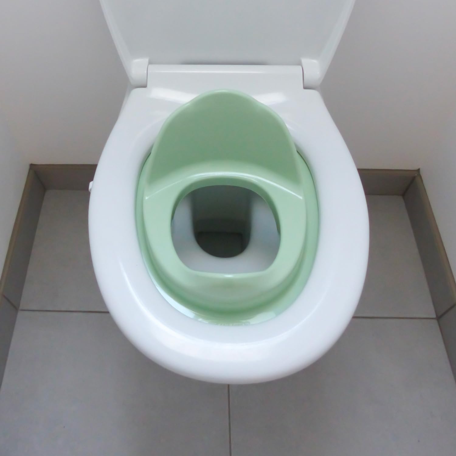 THERMOBABY – Reductor de inodoro LUXE – Higiene para bebés – Fabricado en Francia – Verde Celadón
