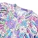 LIBREDGE Baby Girls Swimsuit One Piece Long Sleeve Rashguard Swim Suit Bathing Suit UPF 50+ Sun Protection A Colorful World 12-18 Months