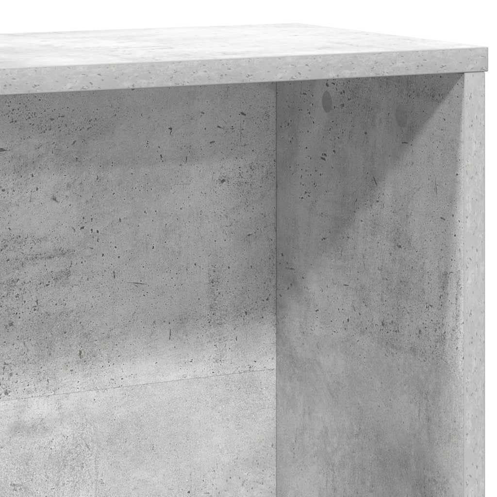 Generisch Bücherregal Betongrau 60x24x120 cm Holzwerkstoff,Möbel,Regalsysteme,Bücherregale Bücherschränke-860421