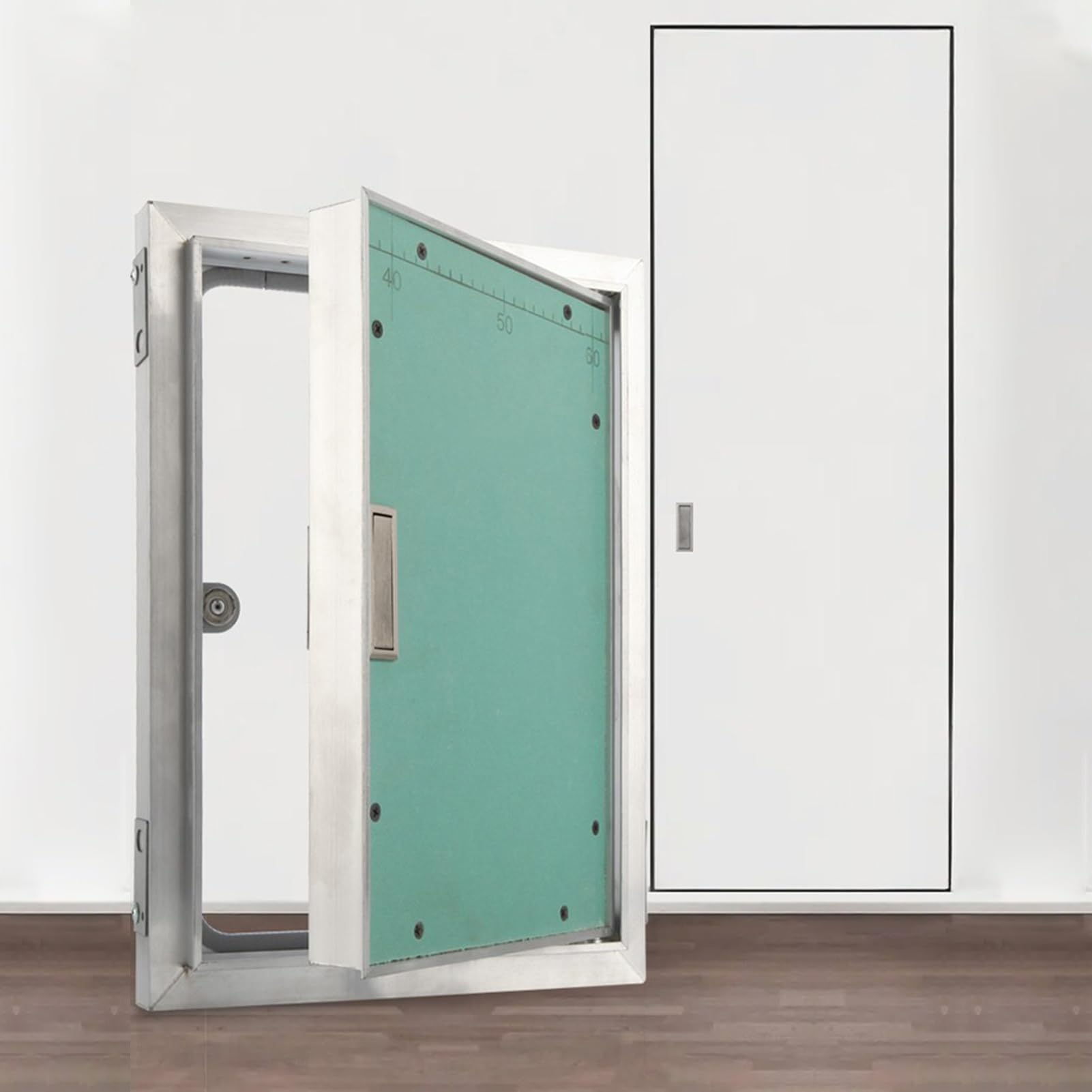 Panel de acceso ajustable de 85 x 85 cm para paneles de yeso con escotilla repintable