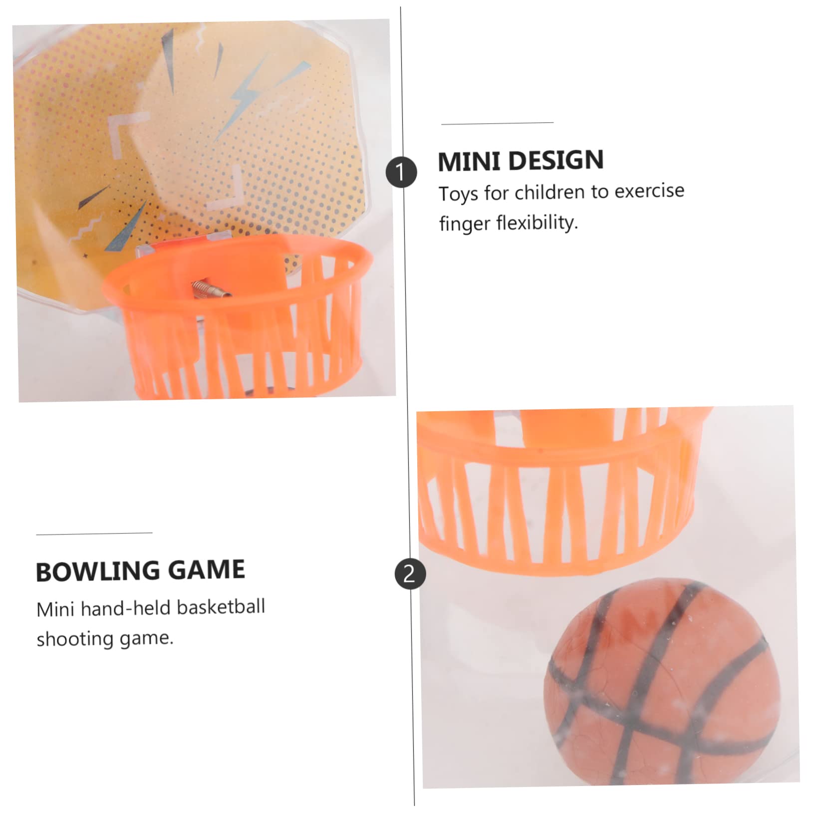 UPKOCH 2 Piezas De Juguete De Baloncesto De Mano Juego De Baloncesto De Escritorio Pelotas De Baloncesto De Juguete Juego De Tiro De Baloncesto De Mano Pelotas De Baloncesto De Juguete