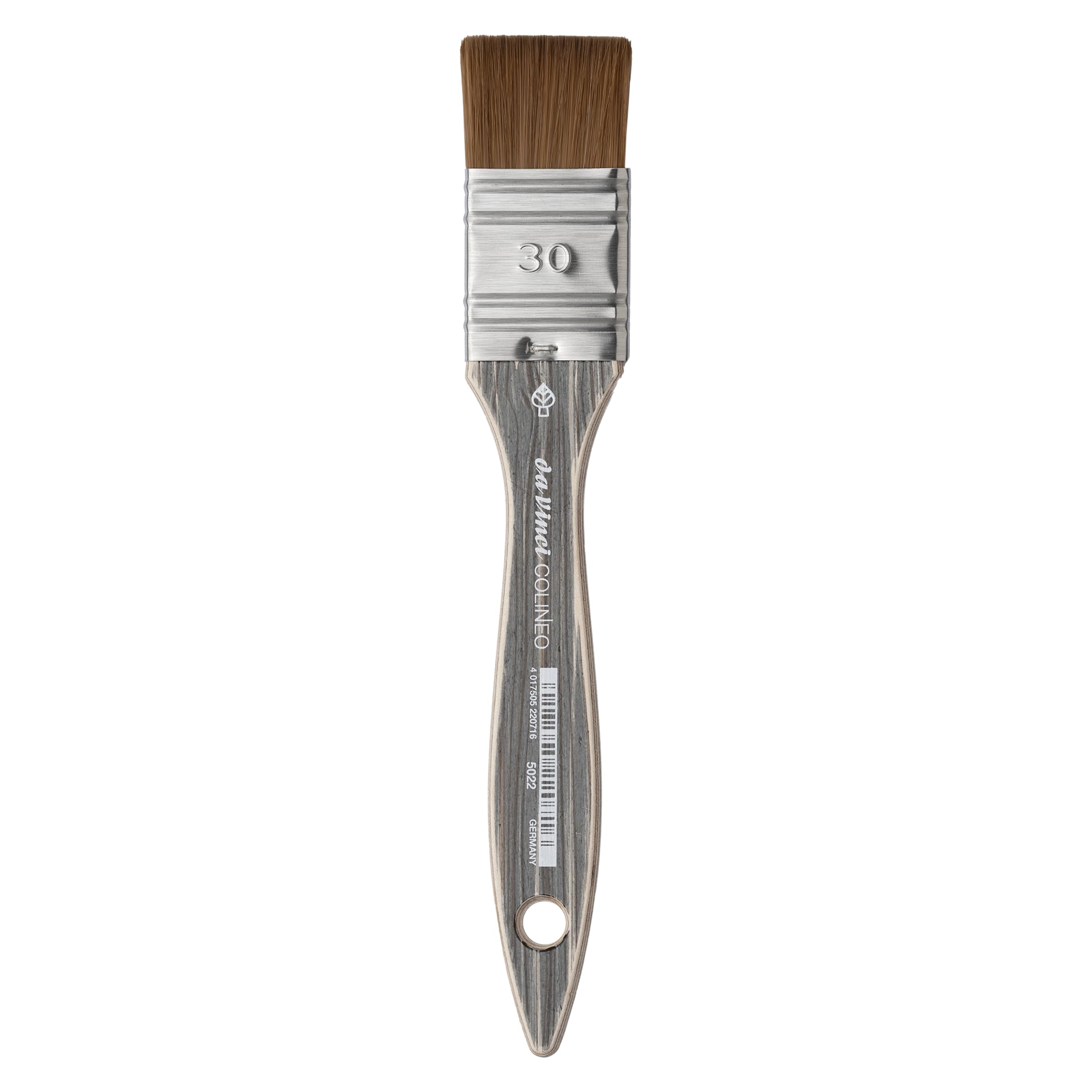 da Vinci Colineo Artist Paint Brushes for Glazing, Series 5022, Synthetic Kolinsky Vegan Brush, Impasto Mottler, Size 30