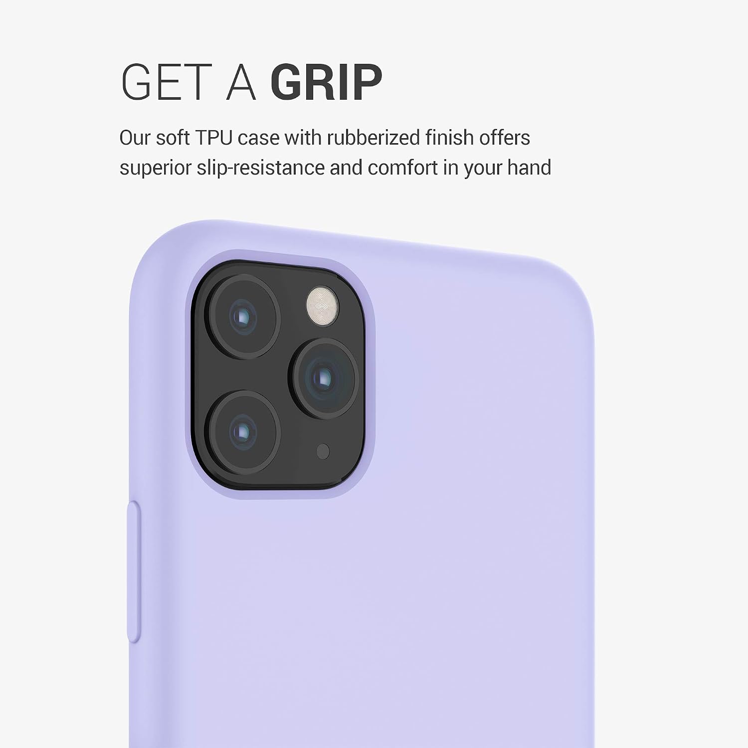 kwmobile Case Compatible with Apple iPhone 11 Pro Max Case - TPU Silicone Phone Cover with Soft Finish - Light Lavender