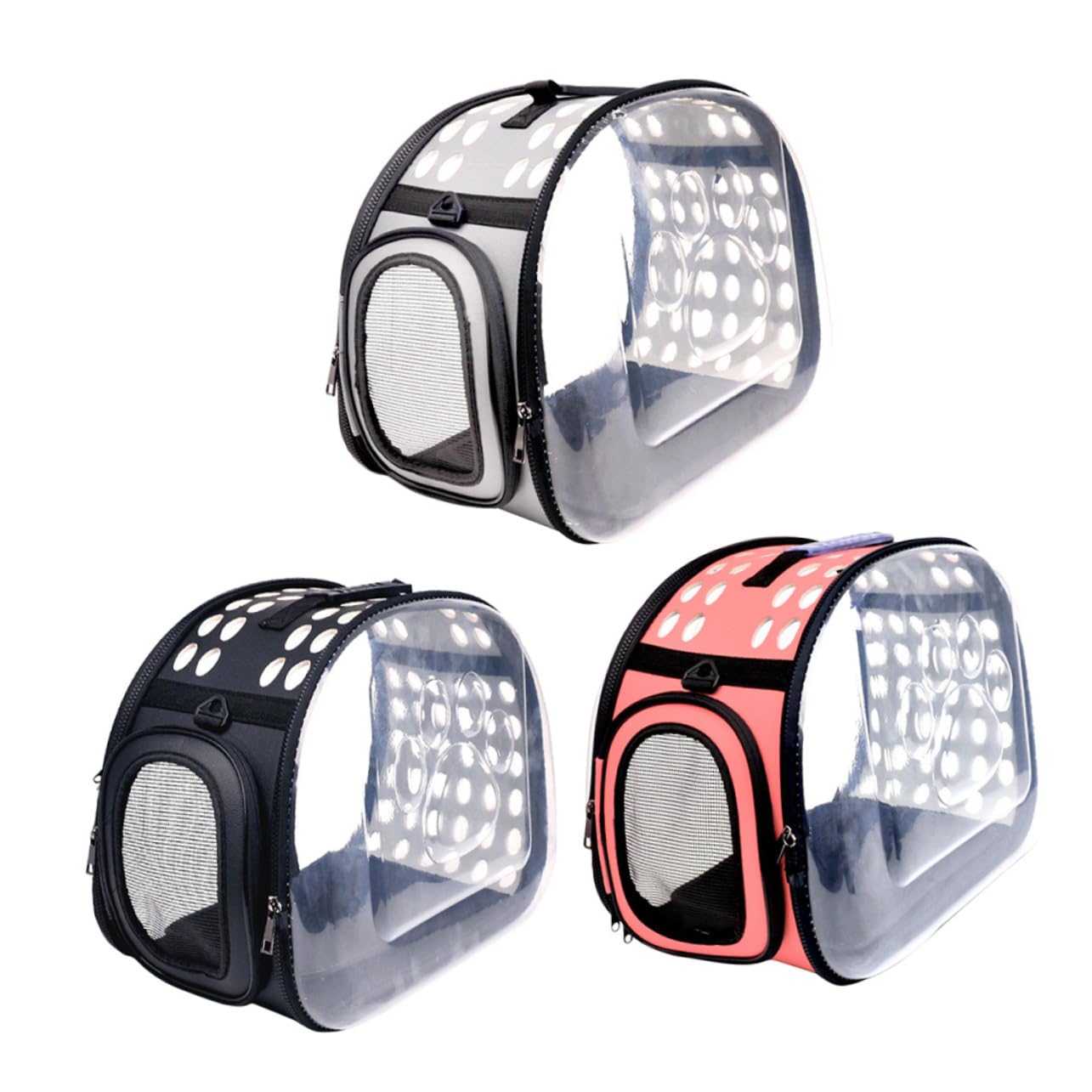 Bolsa portátil para mascotas FOMIYES, transportín plegable y transpirable de talla pequeña
