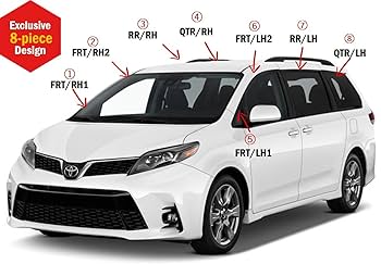 Auto Clover Wind Deflectors Set For Mini Countryman 2017 - 2023 (6 Pcs U2013 Auto Clover Store UK