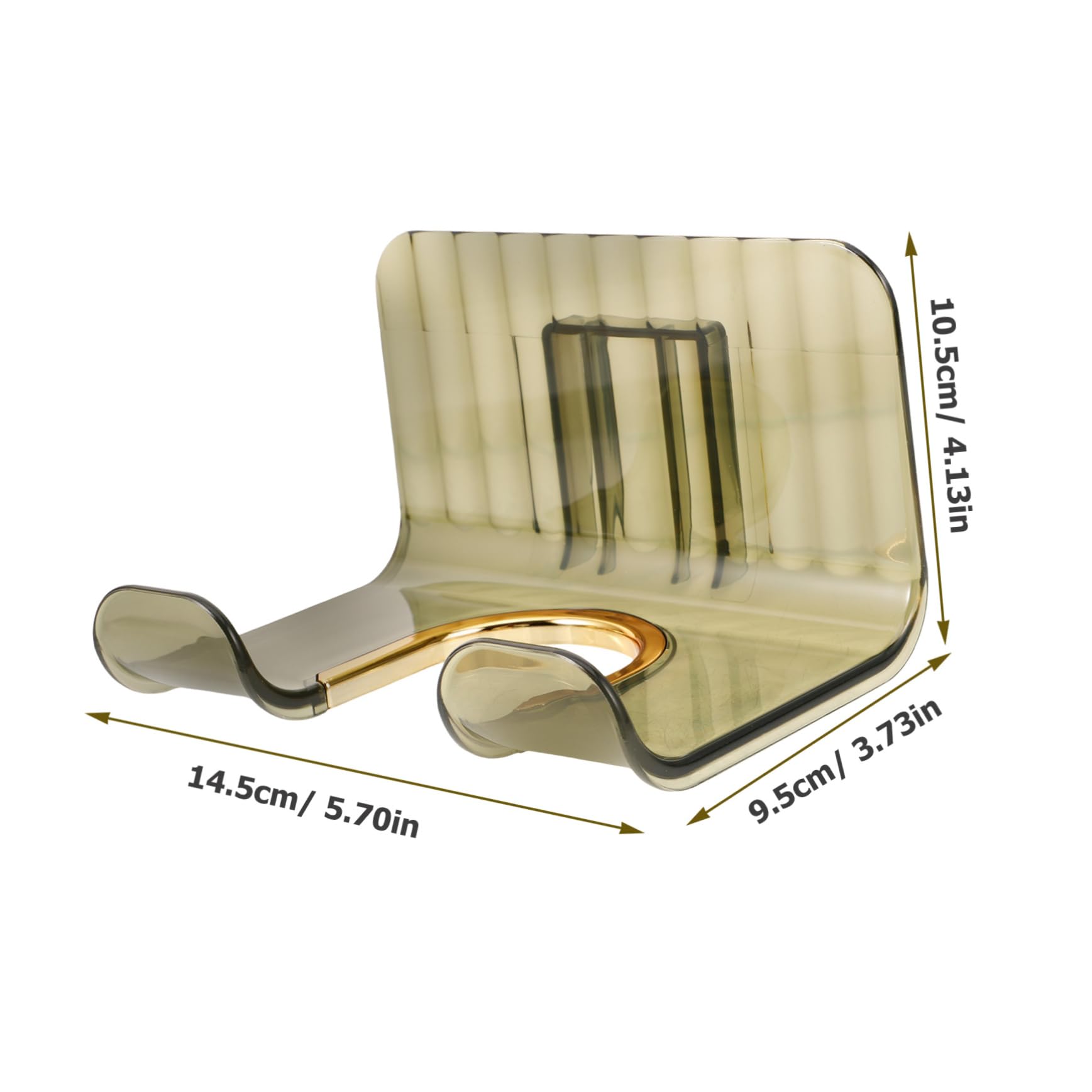 IWOWHERO Bathroom Hair Dryer Rack Holder Wall Mount Stand for No Drilling Easy Install Keep Your Space Tidy