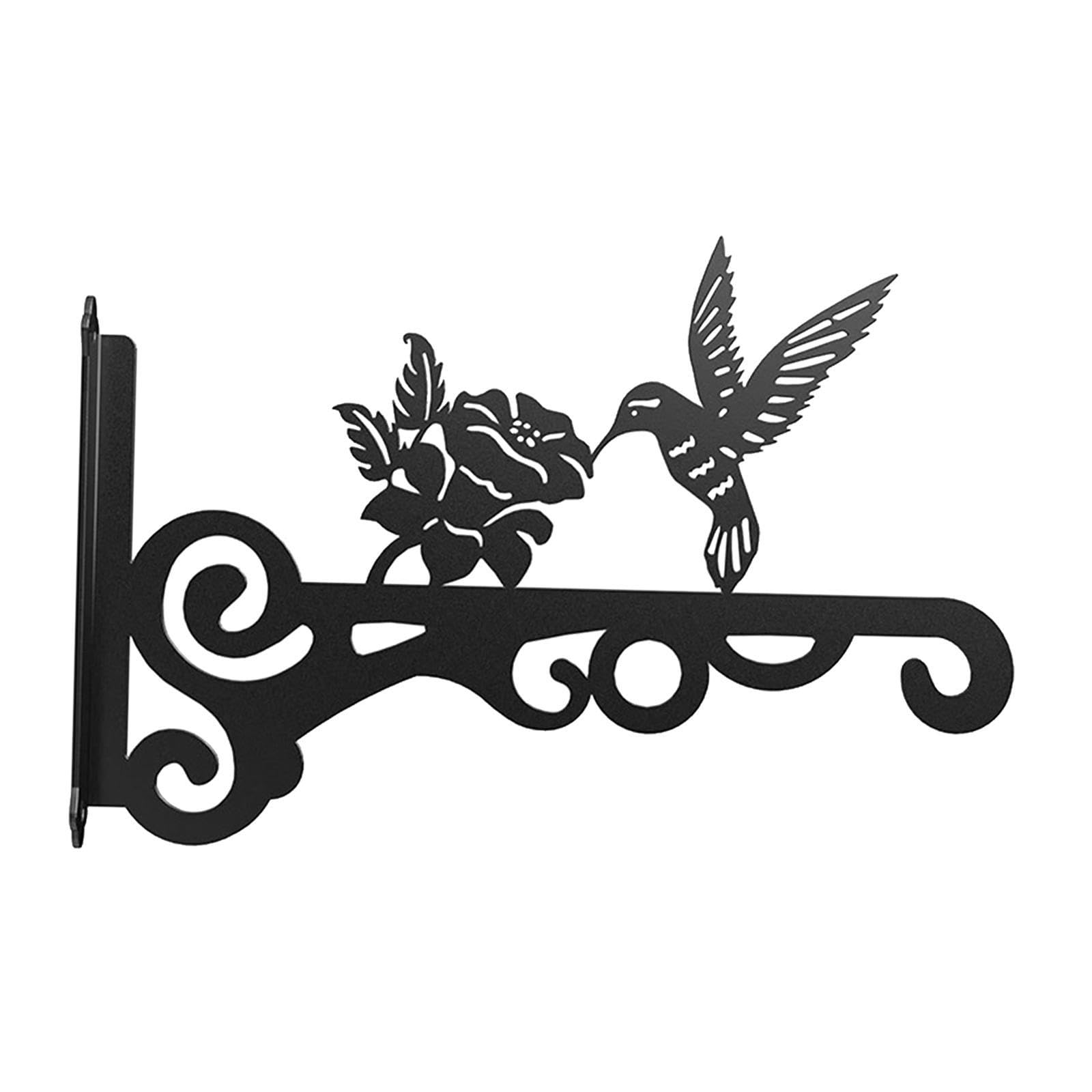 Neaxgeandx Black Hanging Plant Bracket Heavy Duty Porch Entryway Decorative Plant Hanger Hook