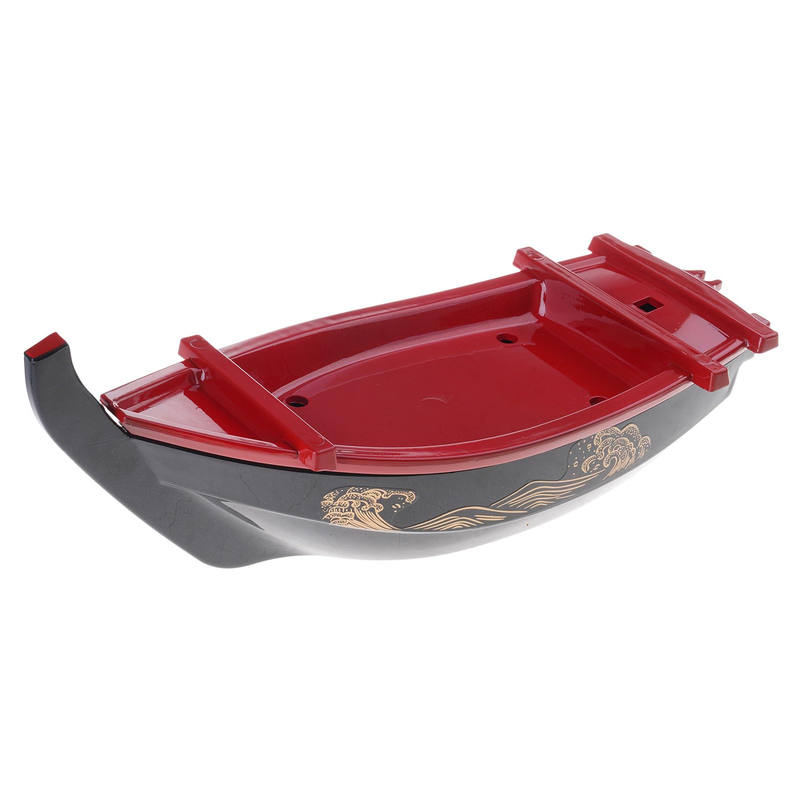 MICFENY Ship Shape Sushi Plate Sashimi Serving Tray Creative Food Display Plate Texture for Home and Restaurant Use
