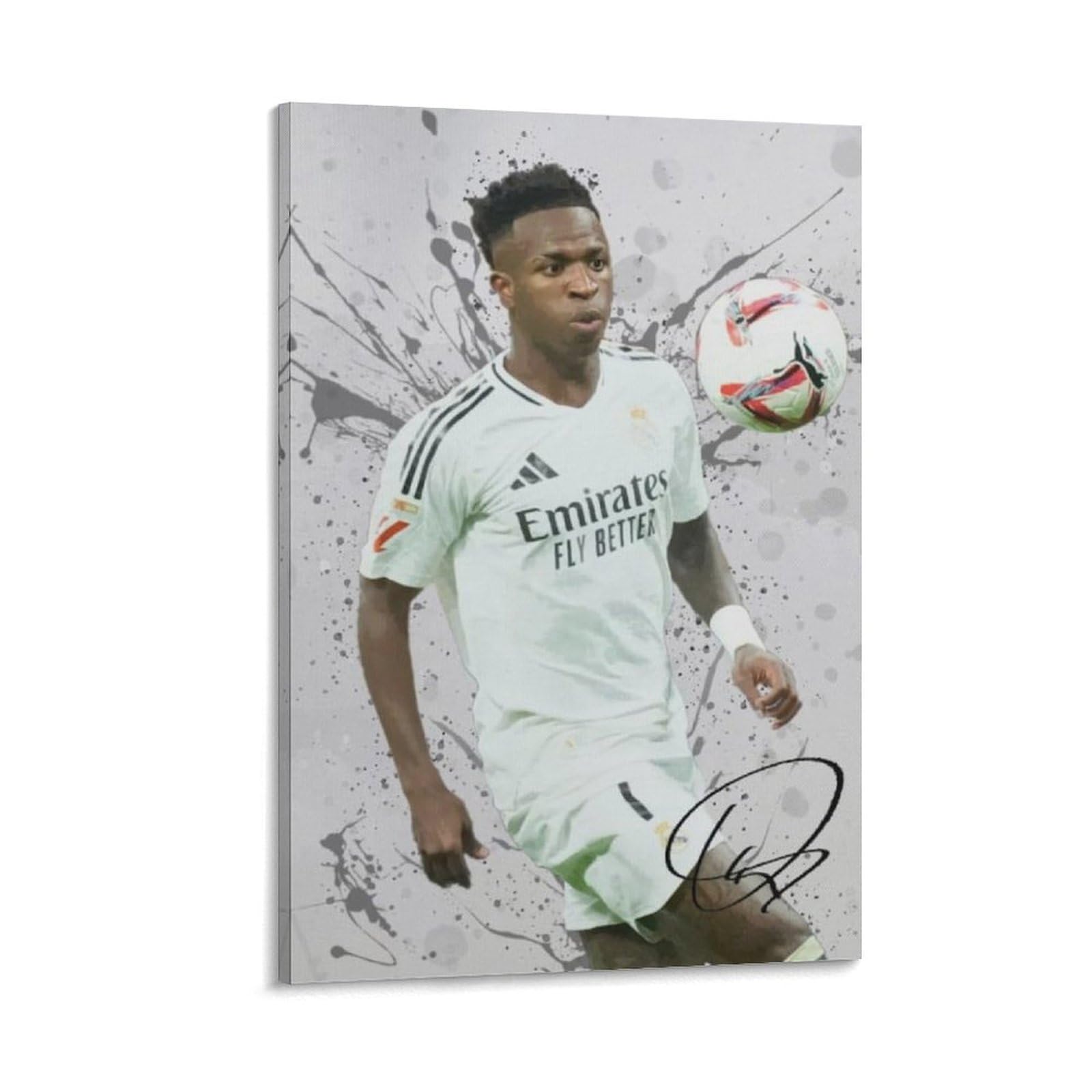 ASUIU Vinicius Jr Canvas Poster Posters Wall Art Painting Canvas Prints Decor Poster Artworks 12x18inch(30x45cm)