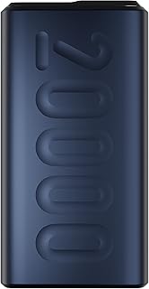 Ambrane 20000mAh Power Bank, 20W Fast Charging, Tripe Output, Type C PD (Input & Output), Quick Charge, Li-Polymer, Multi-Layer Protection for iPhone, Smartphones & Other Devices (Stylo 20K, Blue)