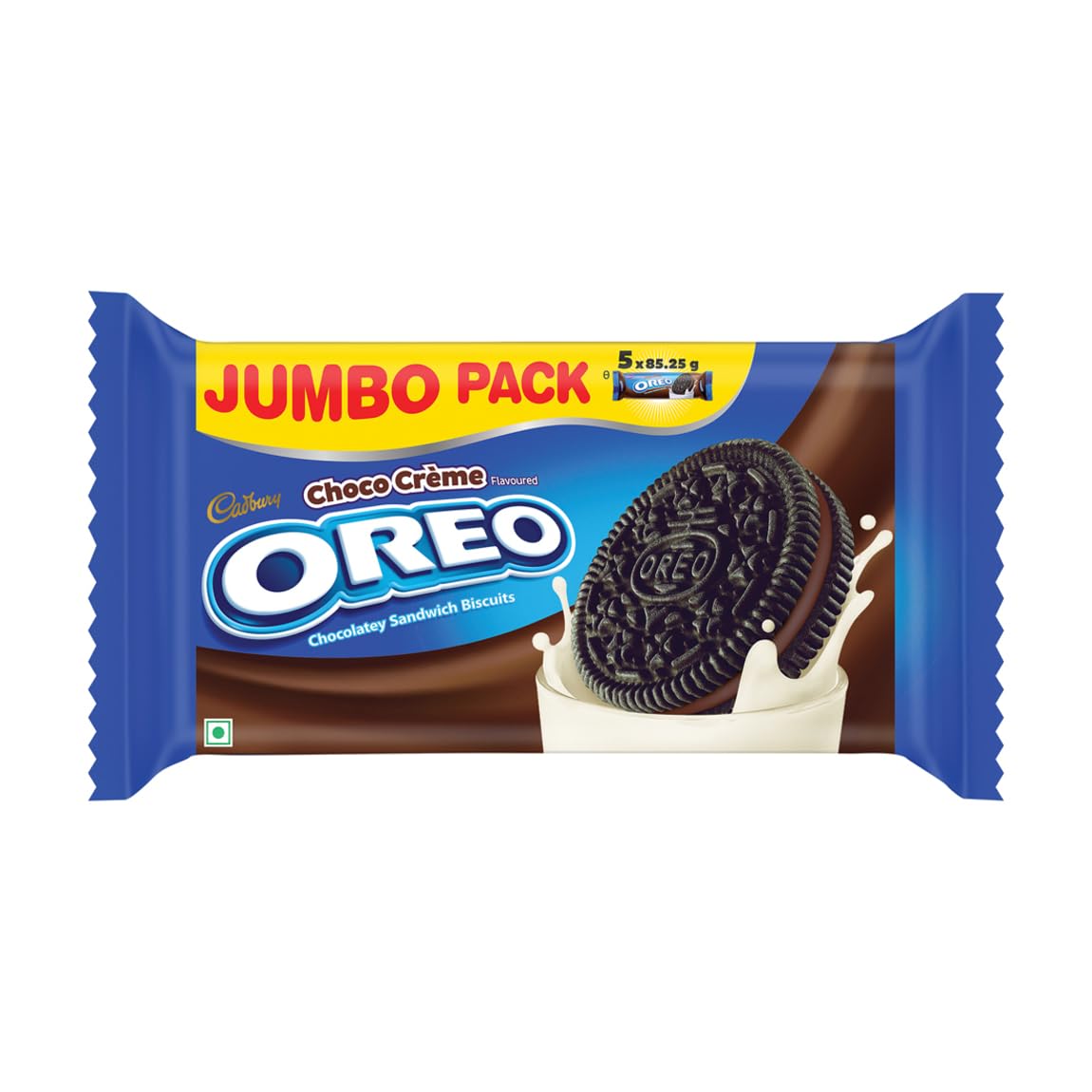 Cadbury Oreo Chocolate Flavour Creme Sandwich Biscuit Jumbo pack, 426.25 g