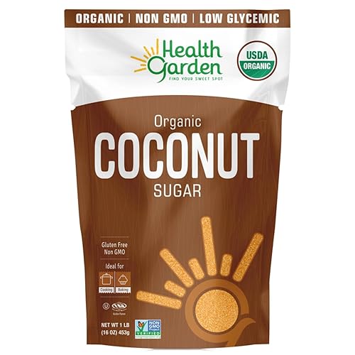Miniatura 6 de Health Garden Azúcar de palma de coco orgánico, sin OMG, sin gluten, sustituto edulcorante, kosher, todo natural (4 libras)