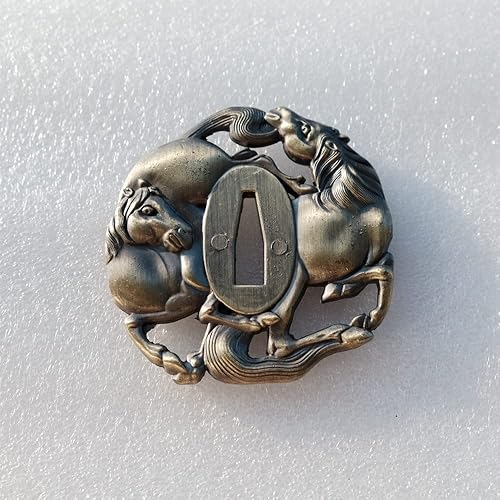 Vista 2 de Japanese Samurai Sword Koshirae Tsuba Alloy 064-080