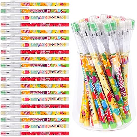 Kolewo4ever 48pcs HB Happy Birthday Pencils Cover