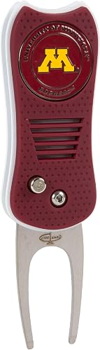 Team Golf NCAA Minnesota Golden Gophers Retractable Divot Tool with Double-Sided