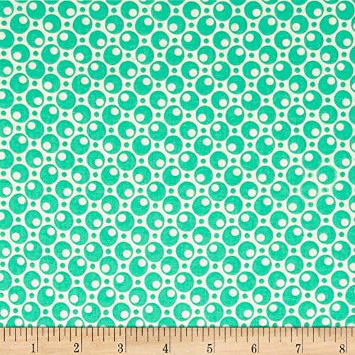 Marcus Brothers 0558672 Judie Rothermel Aunt Grace Basket of Scraps Aqua Fabric by The Yard