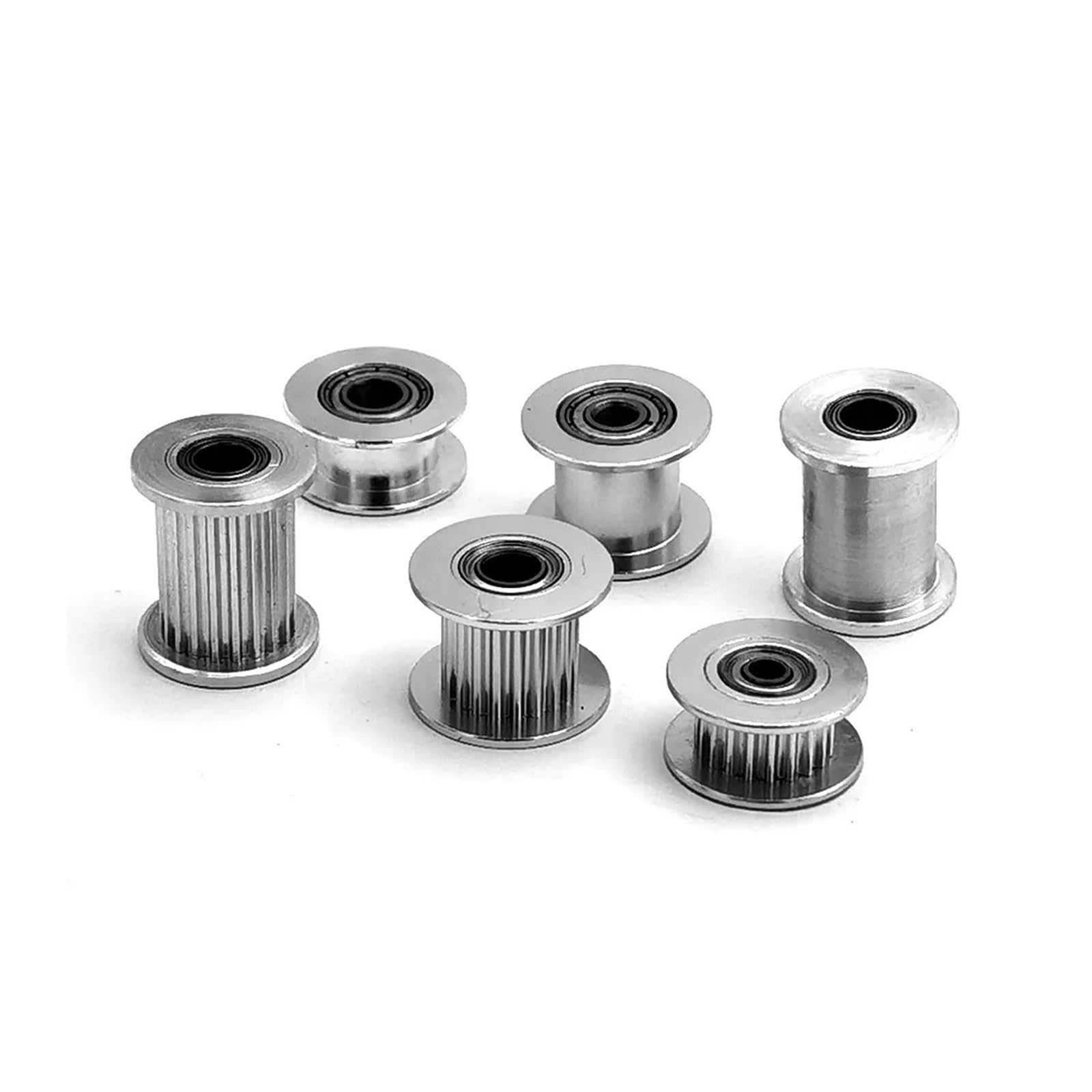 2MGT 2GT 20 dientes polea tensora de sincronización diámetro 3/4/5mm con rodamiento for correa síncrona GT2 ancho 6/10mm 20T(3mm-With Teeth,1pcs 2GT,6mm)