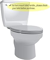 Vista 4 de Honoson 4 piezas de mango para tanque de inodoro, palanca empotrada de repuesto universal para la mayoría de inodoros de montaje frontal