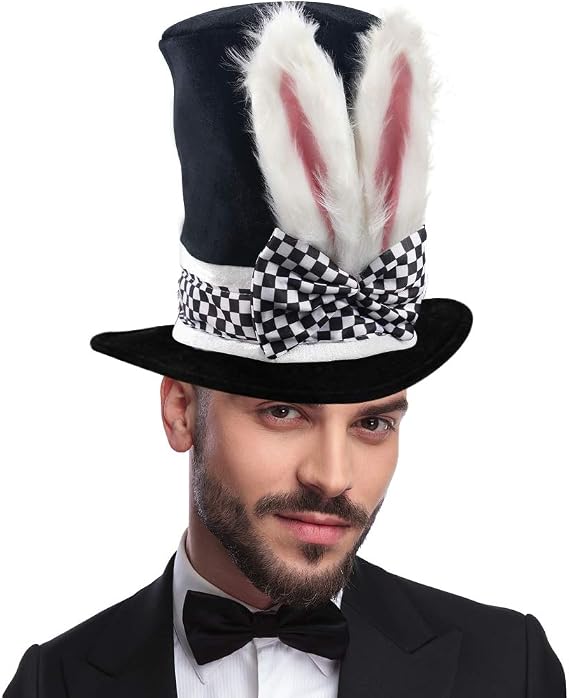 DomeStar Easter Hat, Bunny Ear Top Hat 