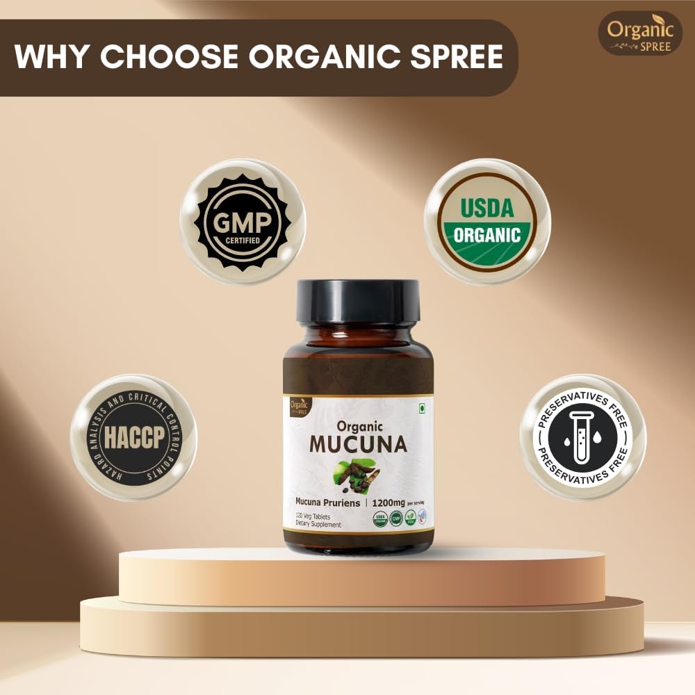 ORGANIC SPREE Pure Himalayan Shilajit Resin & Mucuna Supplement – 20g & 120 Tablets – 85+ Trace Mineral Fulvic Acid Resin & USDA Organic Mucuna Pruriens