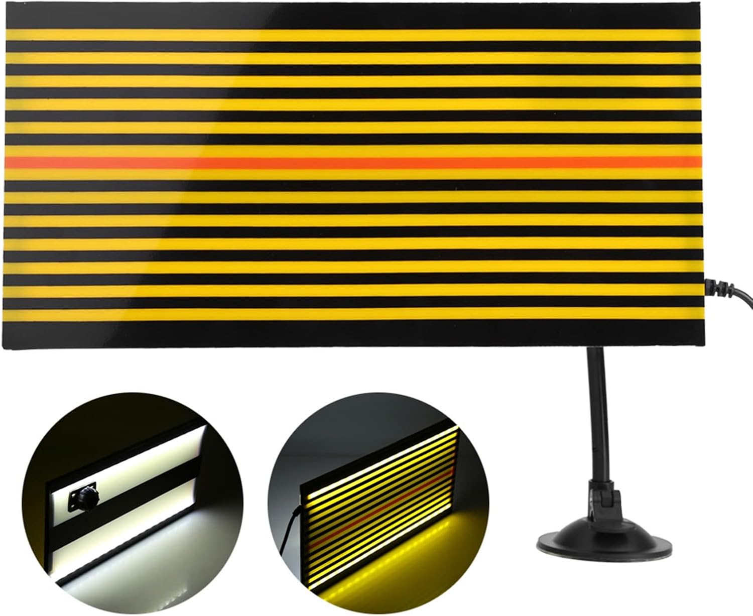 Ejoyous Dent Reflector Board, Car Paintless Dent Repair Removal Tool LED Light Reflector Line Board with Adjustable Holder for Car Body Stripe Testing Checking Tool