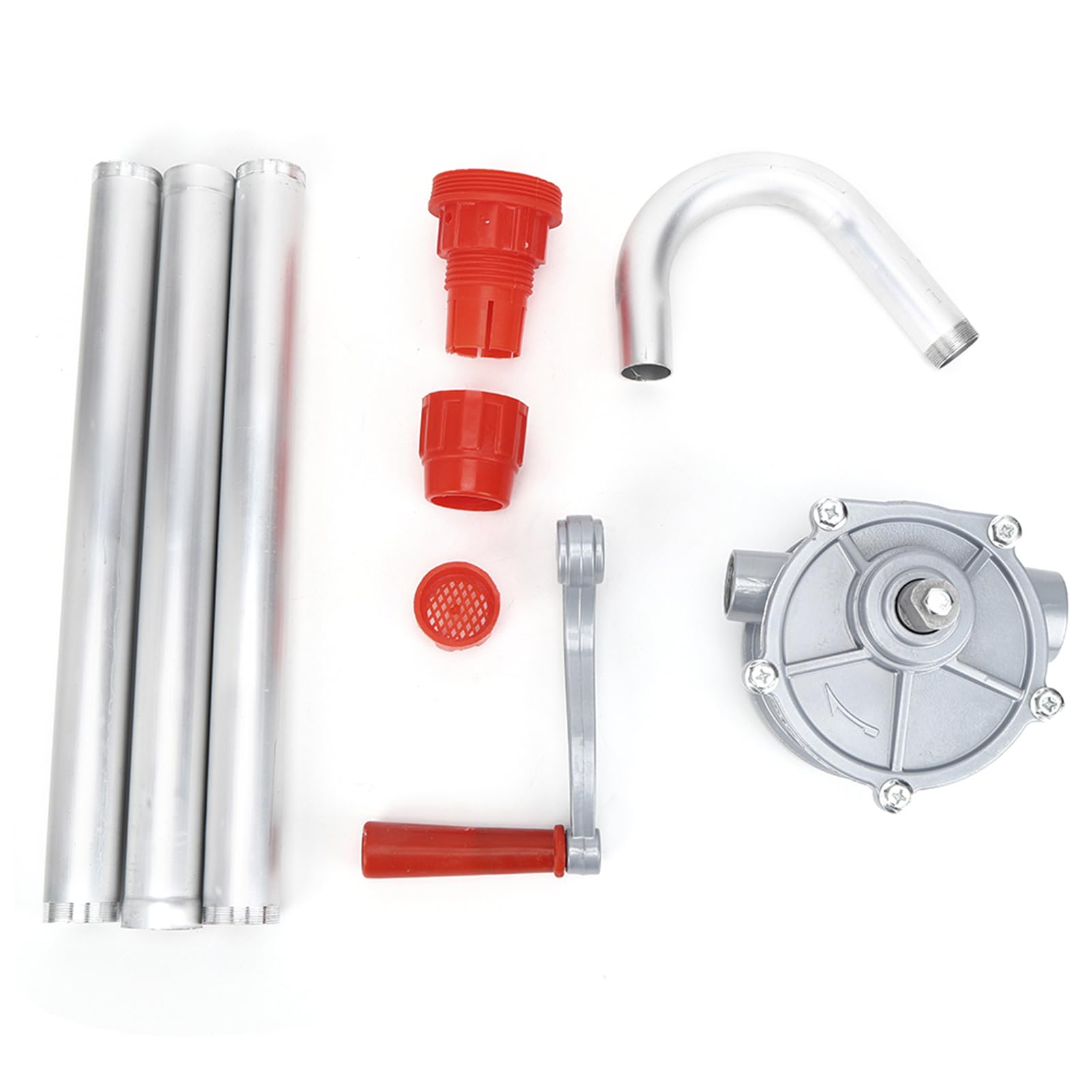 Bomba manual extractora de aceite manual, dispensador de de gasolina, bomba de manivela autocebante con tubo de aluminio de 25 mm, para transferencia de agua de queroseno de