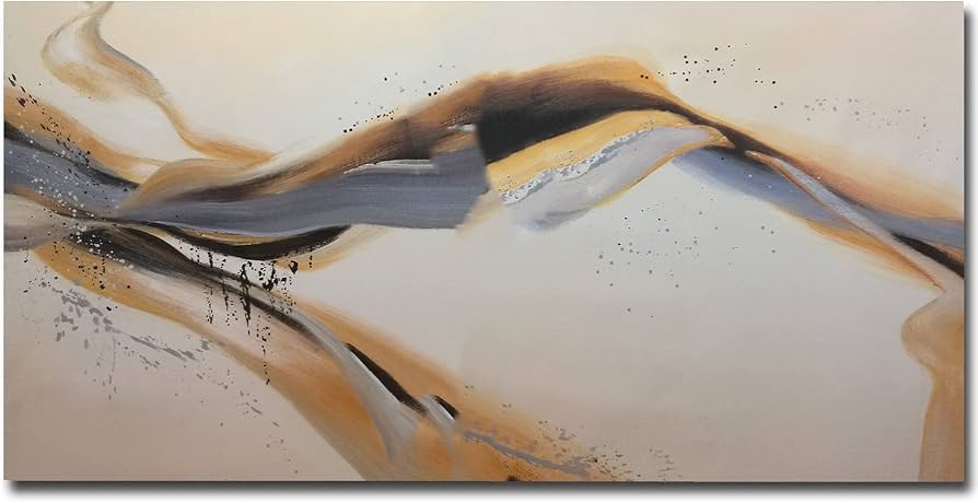 Amazon.com: 3D Minimalist Painting Large Canvas Art Textured ...