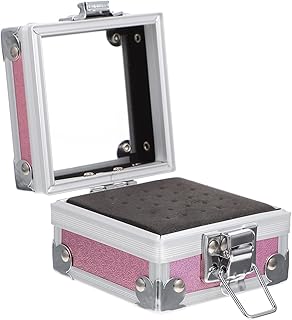 فوميز. صندوق تخزين راس جلخ الاظافر مكون من قطعتين، حاوية لرؤوس مثقاب الاظافر، حافظة ادوات المانيكير وادوات المانيكير، حافظة قطار من مستلزمات الاظافر الاكريليك مقاومة للغبار، متعدد الألوان