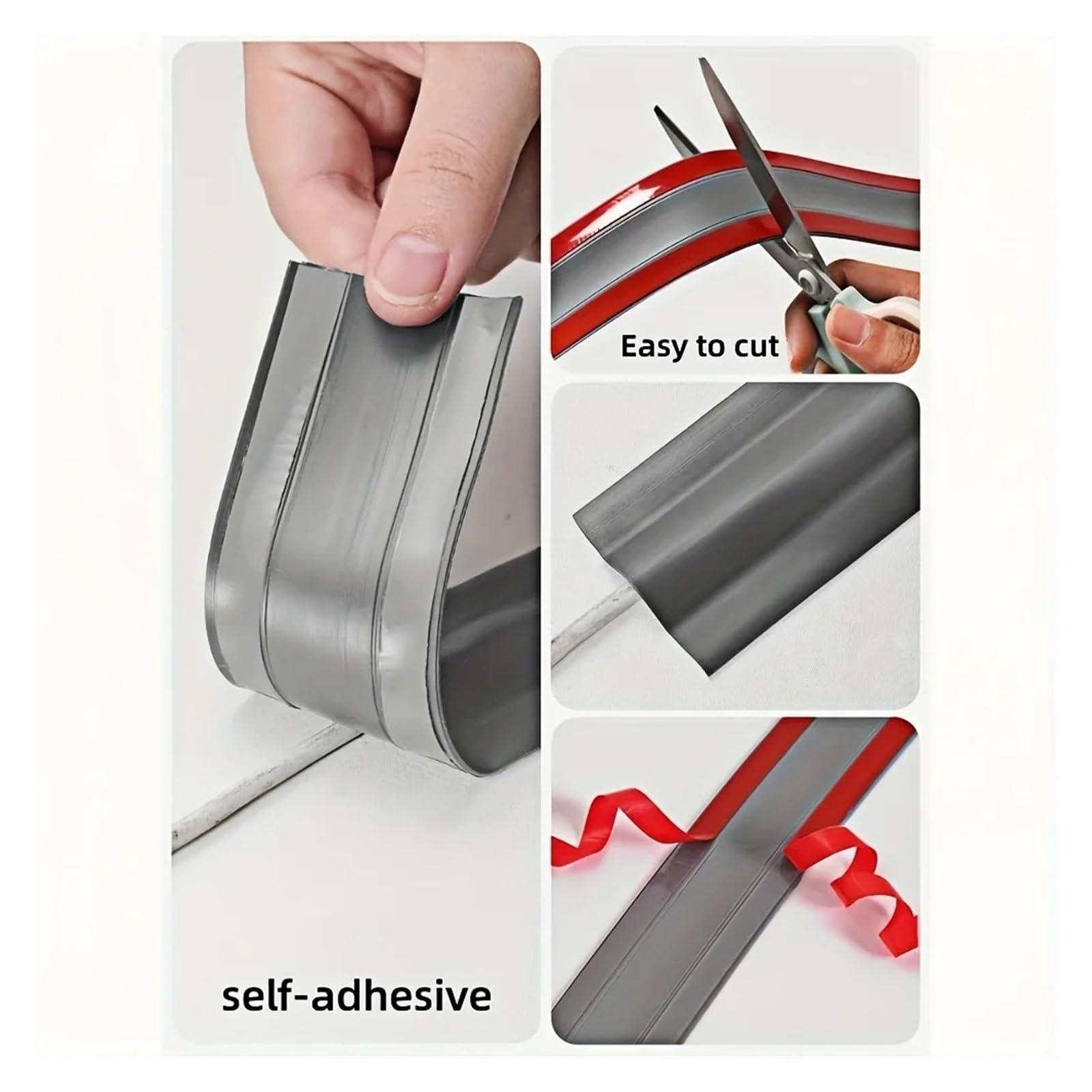 Pasacables Suelo Gestión de Cables Protector Aislado de PVC Autoadhesivo Cubierta Resistente al Desgaste disposición de Cables Flexibles for Oficina