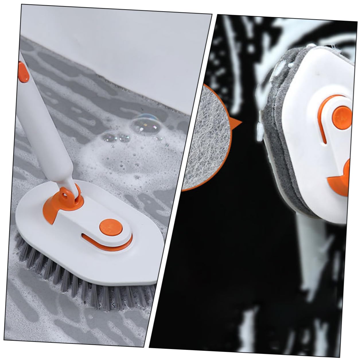 Beaupretty Cepillo para Fregar Suelo y De Baño Mango Extensible para Lechada Fácil Limpieza