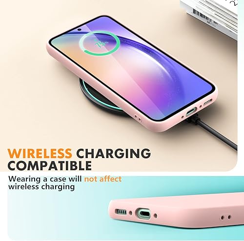 Miniatura 2 de Samsung Galaxy A54 5G Caso, Funda de silicona líquida con forro de microfibra Diseño grueso a prueba de golpes Funda de goma de gel suave para