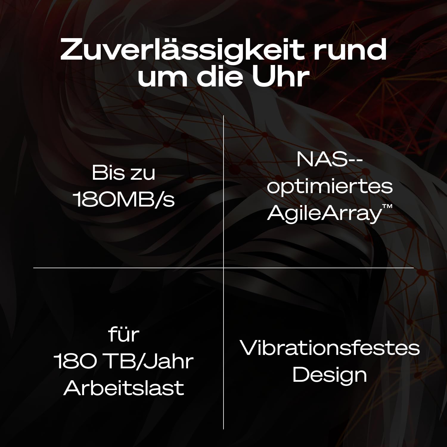 Seagate IronWolf 4TB NAS Interne Festplatte HDD 3.5 Zoll 5400 U/Min CMR 64 MB Cache SATA 6GB/s silber