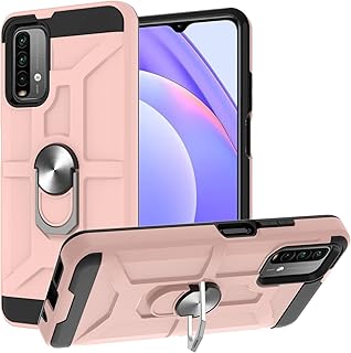Capas de telefone Caso para Redmi 9 Power/Nota 9 4G / Xiaomi. Poco-m3, Caso de montagem magnética da montagem do carro do kickstand do anel pesado do dedo para o Redmi 9 Power/Nota 9 4G / Xiaomi.