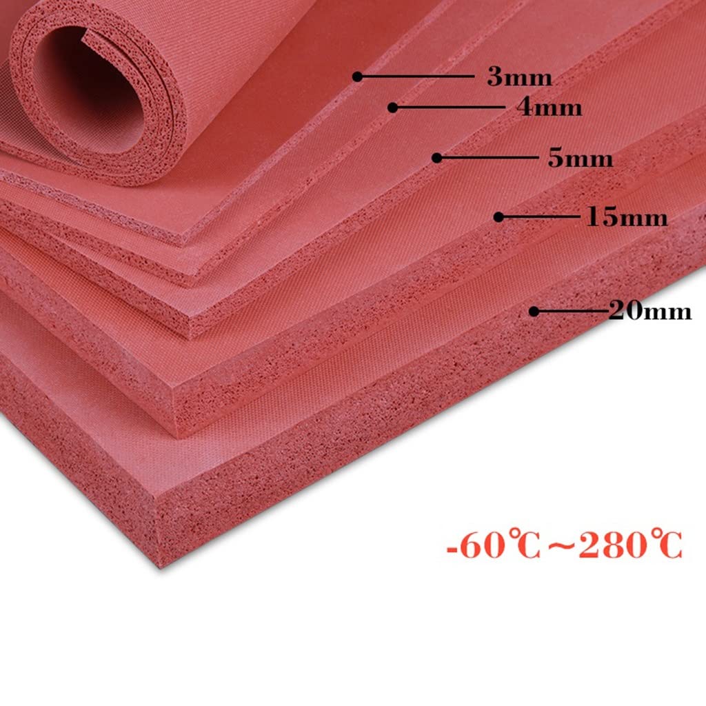 Feuille de Mousse, Panneau De Mousse Silicone 3 Mm, for Plaque Machine À Gaufrer, Feuille D'éponge en Caoutchouc Ignifuge(140x170mm)