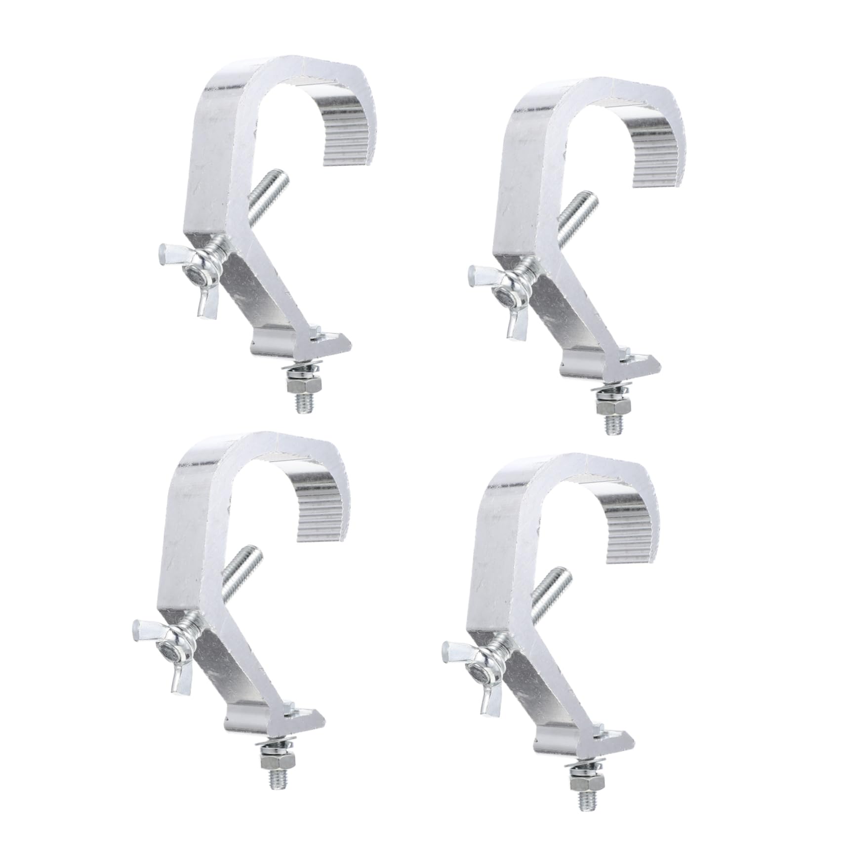 OUNONA 4pcs Aluminum Alloy Stage Light Hooks Load Capacity C Clamps for Dj Lighting Truss Easy Install Nonslip Design for Theaters Bars and Discos