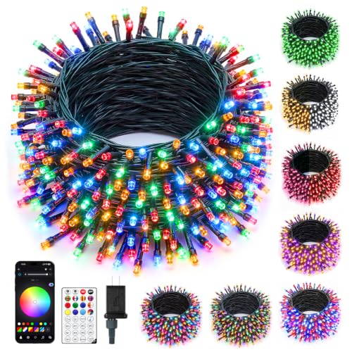 Minetom 82ft 250LED Smart Color Changing Christmas Halloween Tree Lights