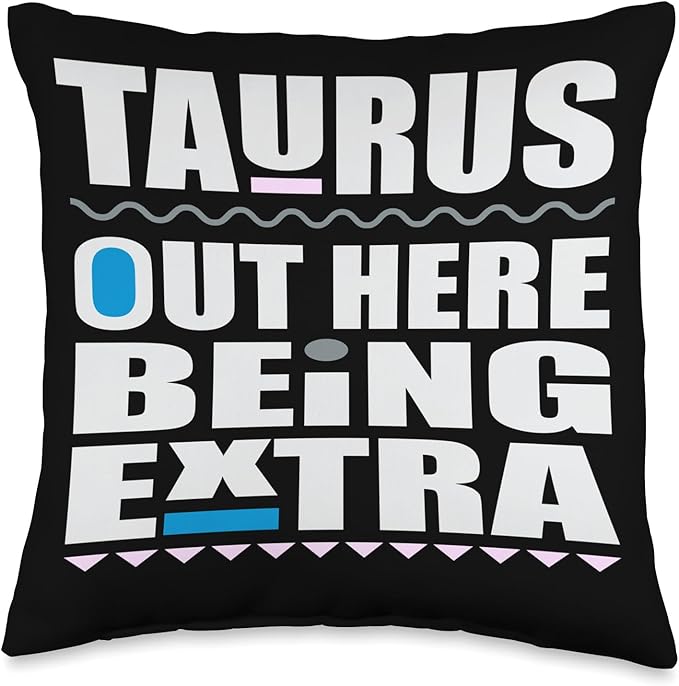 Taurus April May birthday zodiac sign Taurus's men and women Throw Pillow