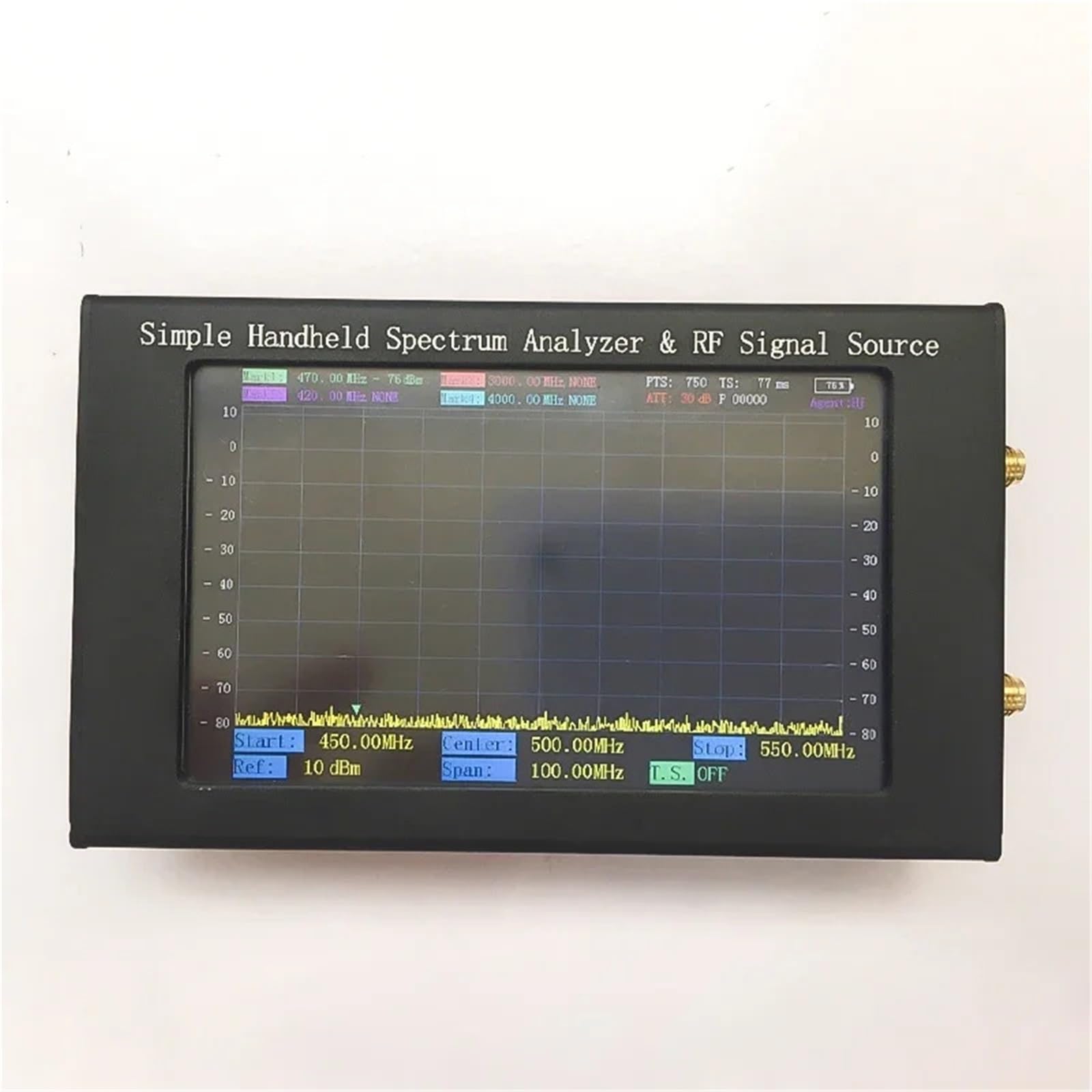 Network Analyzer, 35MHz-4400MHz Real Time Spectrum Analyzer Repeaters with Oscilloscope Function and 4 Channels - for Analysis