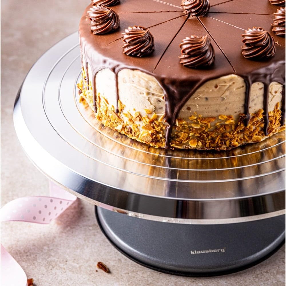 Tortenständer Tortenplatte Drehbare Kuchenplatte für Cupcakes 31cm KLAUSBERG KB-7710